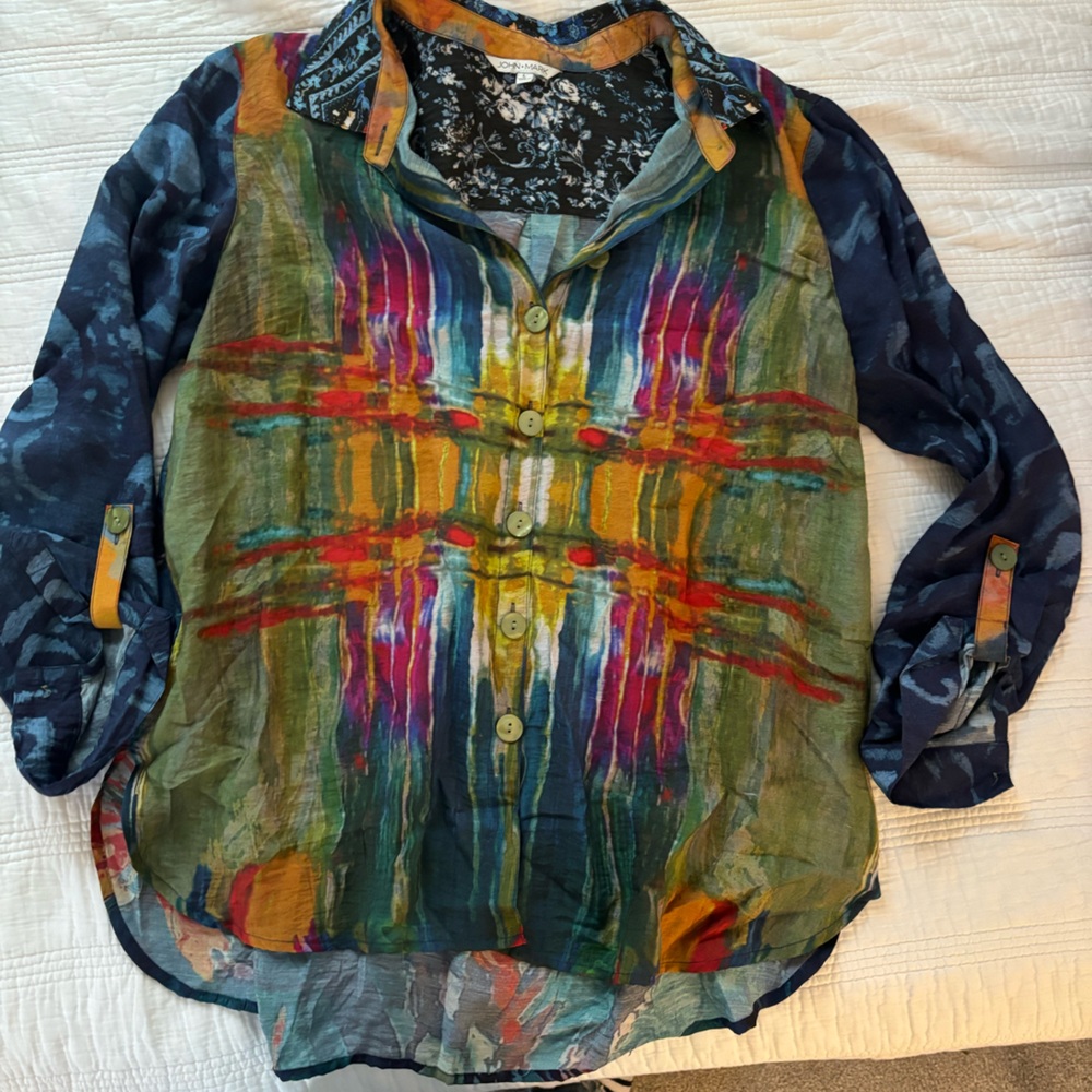John mark button up top